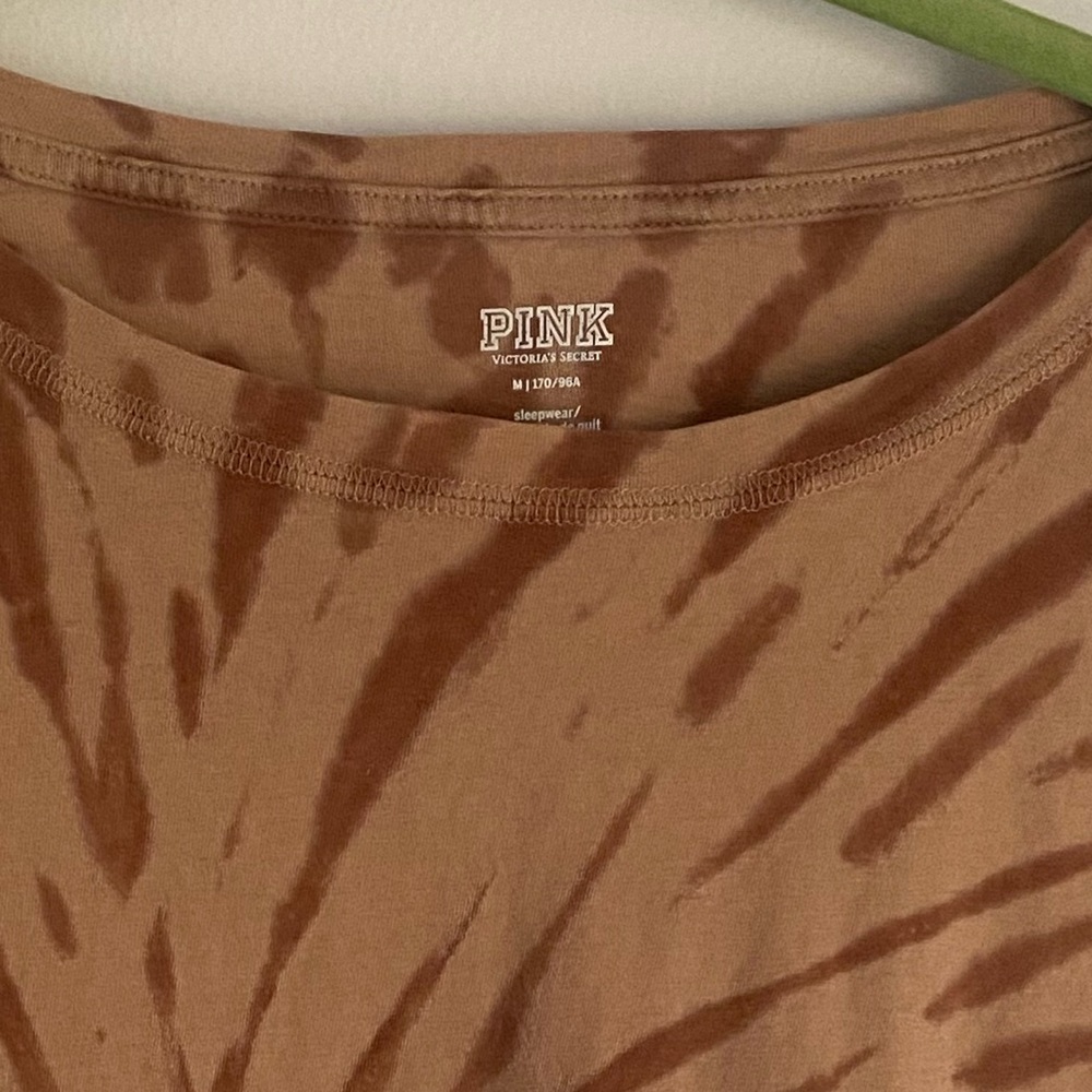 PINK Victoria's Secret Tan Tie-Dye Tee - Picture 2 of 2